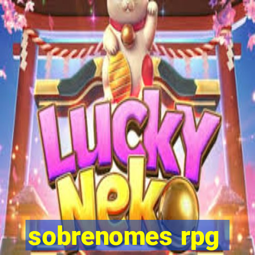 sobrenomes rpg